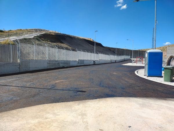 Βιομηχανικής Περίφραξη με αγκαθωτό υποσταθμού ανύψωσης τάσης ΚΥΤ Βέρμιο