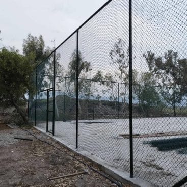 Περίφραξη Γηπέδου Τένις Σάμος Συρματόπλεγμα Γαλβανισμένο Σαμος - Ηλεκτροστατική Βαφή
