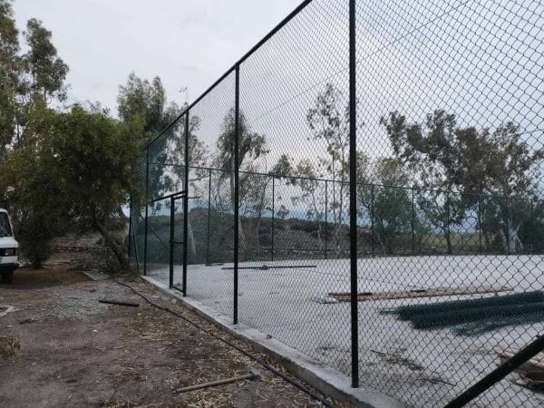Περίφραξη Γηπέδου Τένις Σάμος Συρματόπλεγμα Γαλβανισμένο Σαμος - Ηλεκτροστατική Βαφή