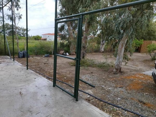 Περίφραξη Γηπέδου Τένις Σάμος Συρματόπλεγμα Γαλβανισμένο