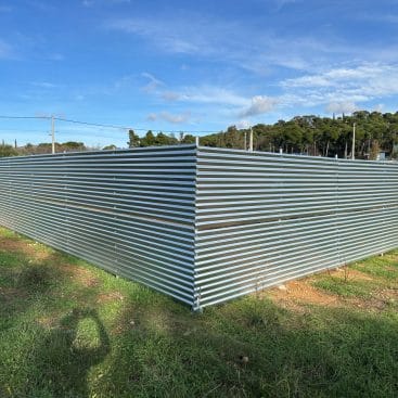 FenceUp έργο εργοταξιακής περίφραξης 220μ στην Παλλήνη